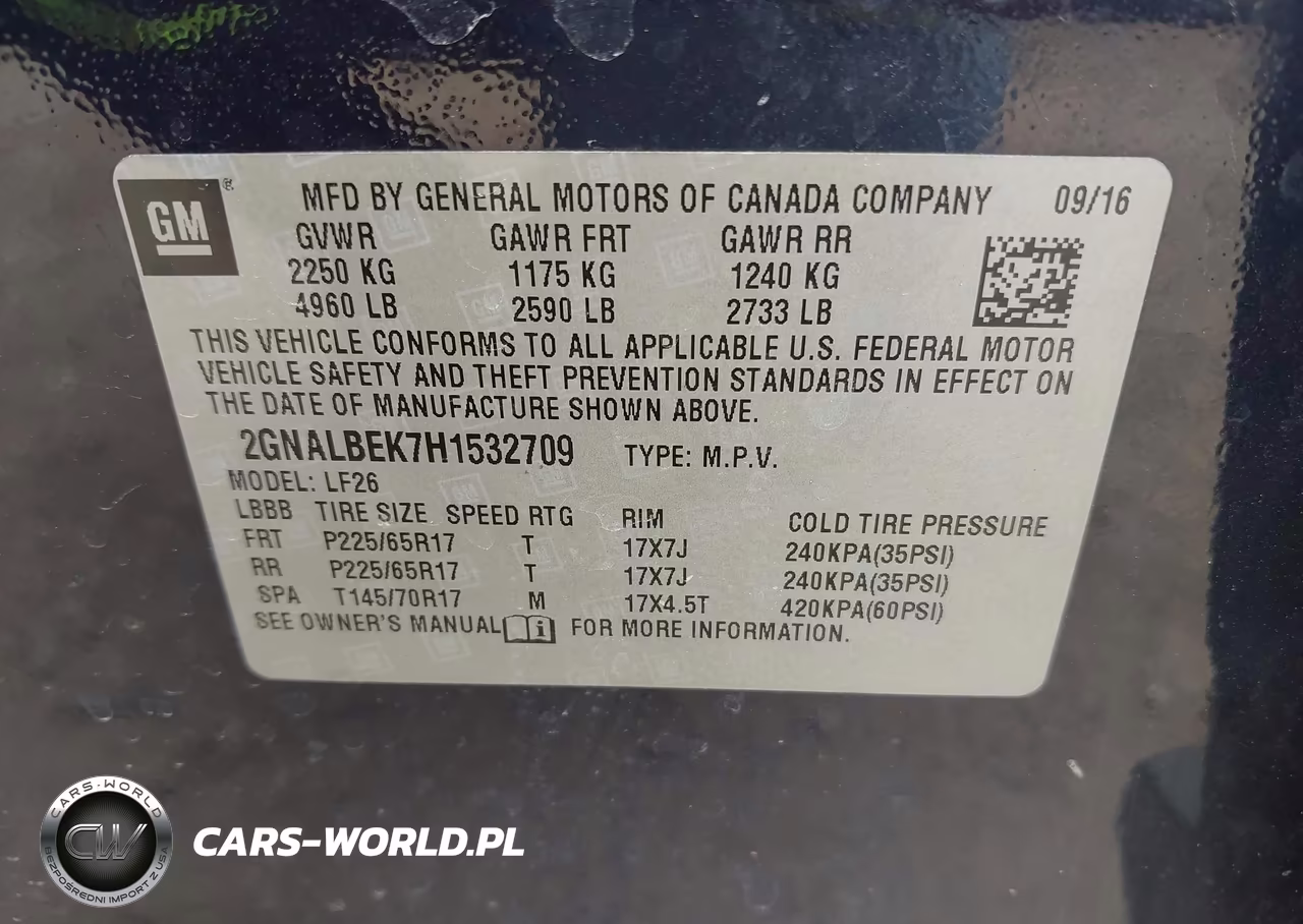 2017 Chevrolet Equinox Ls VIN:2GNALBEK7H1532709 - 9
