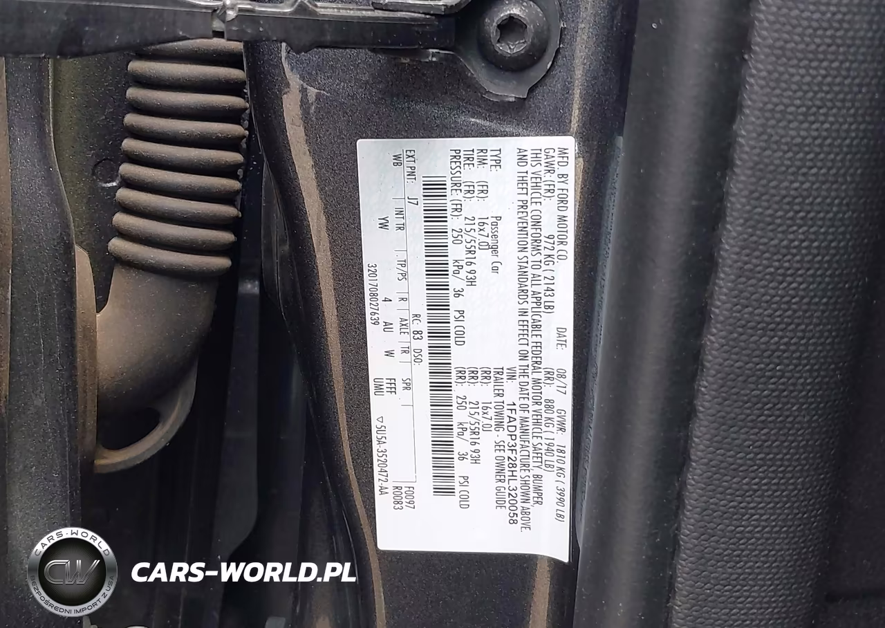 2017 Ford Focus Se VIN:1FADP3F28HL320058 - 9