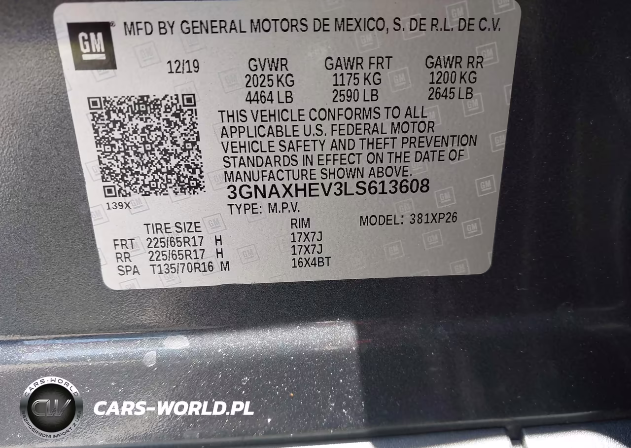 2020 Chevrolet Equinox Fwd Ls VIN:3GNAXHEV3LS613608 - 9