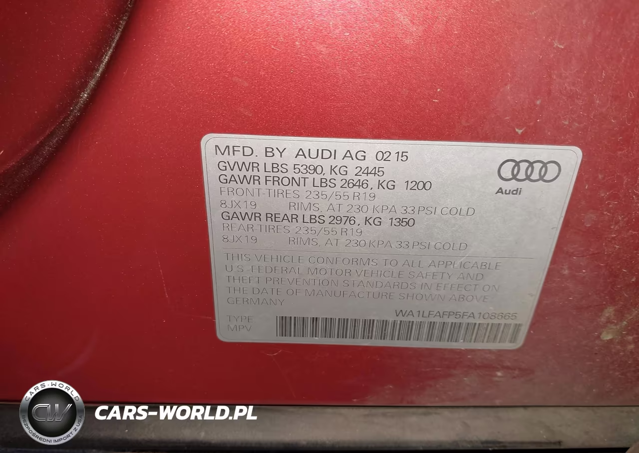 2015 Audi Q5 2.0T Premium VIN:WA1LFAFP5FA108665 - 9