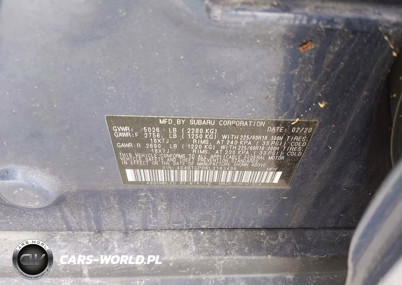 2020 Subaru Outback Touring Xt VIN:4S4BTGPD6L3183498 - 9