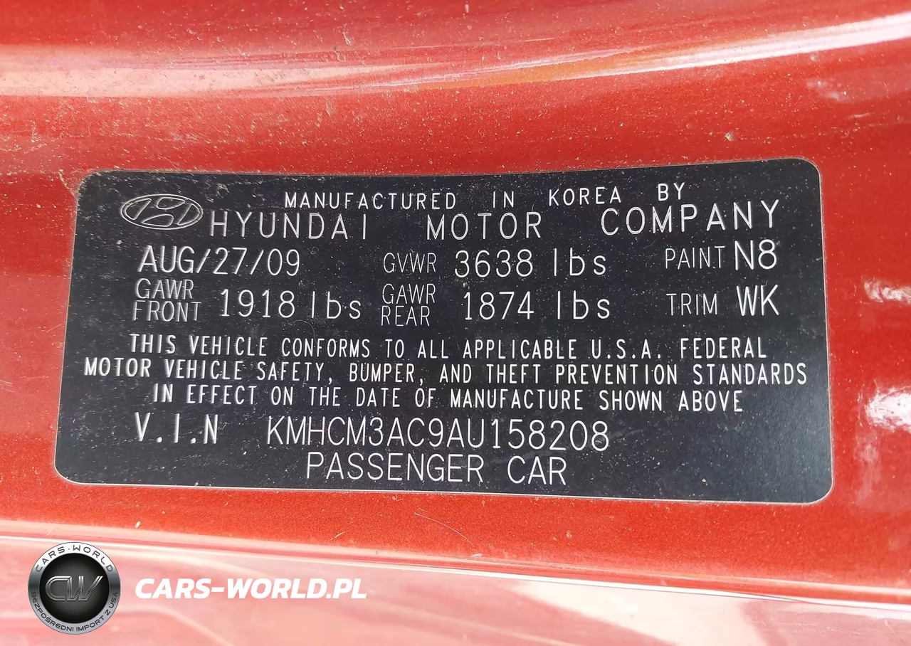 2010 Hyundai Accent Gs VIN:KMHCM3AC9AU158208 - 9