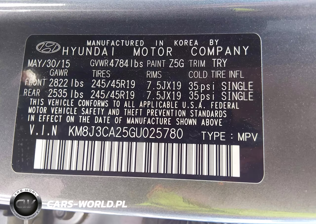 2016 Hyundai Tucson Limited VIN:KM8J3CA25GU025780 - 9