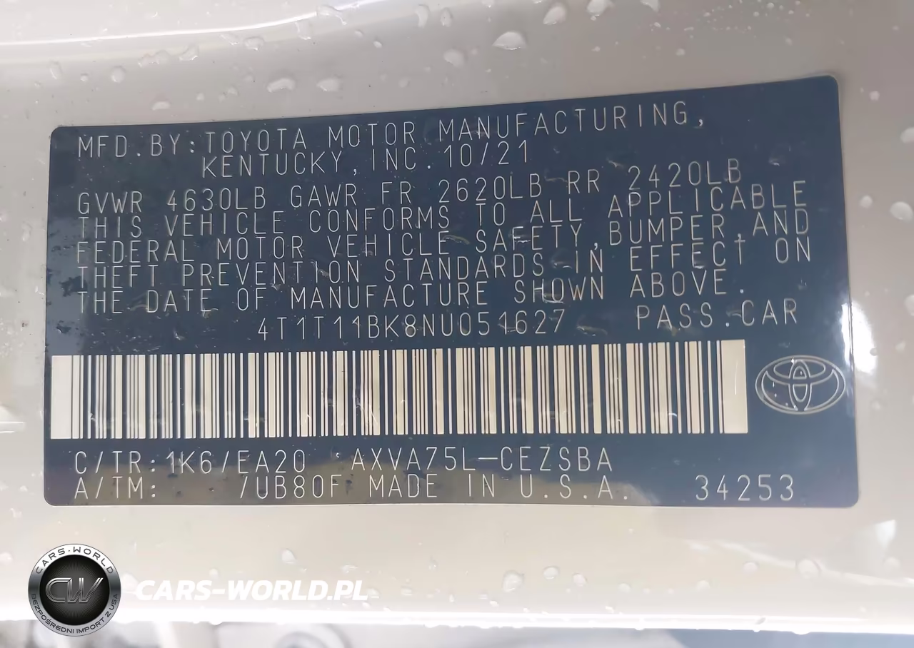 2022 Toyota Camry Se Awd VIN:4T1T11BK8NU051627 - 9