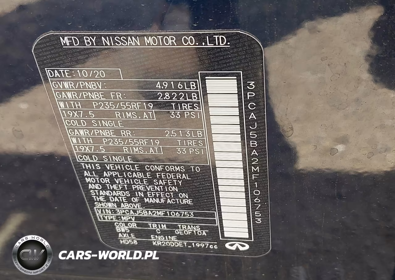 2021 Infiniti Qx50 Luxe VIN:3PCAJ5BA2MF106753 - 9