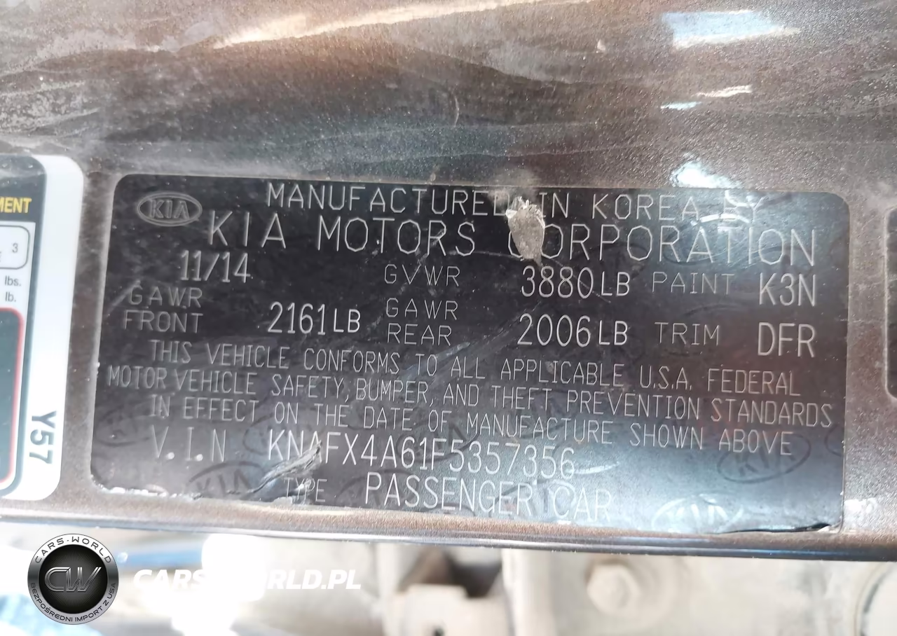 2015 Kia Forte Lx VIN:KNAFX4A61F5357356 - 9