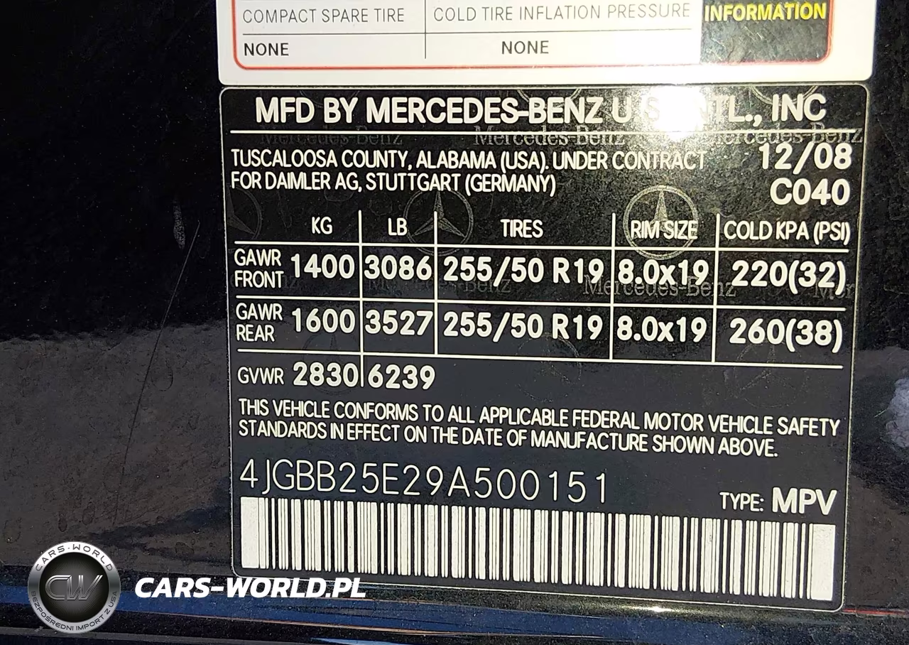 2009 Mercedes-Benz Ml 320 Bluetec 4Matic VIN:4JGBB25E29A500151 - 9
