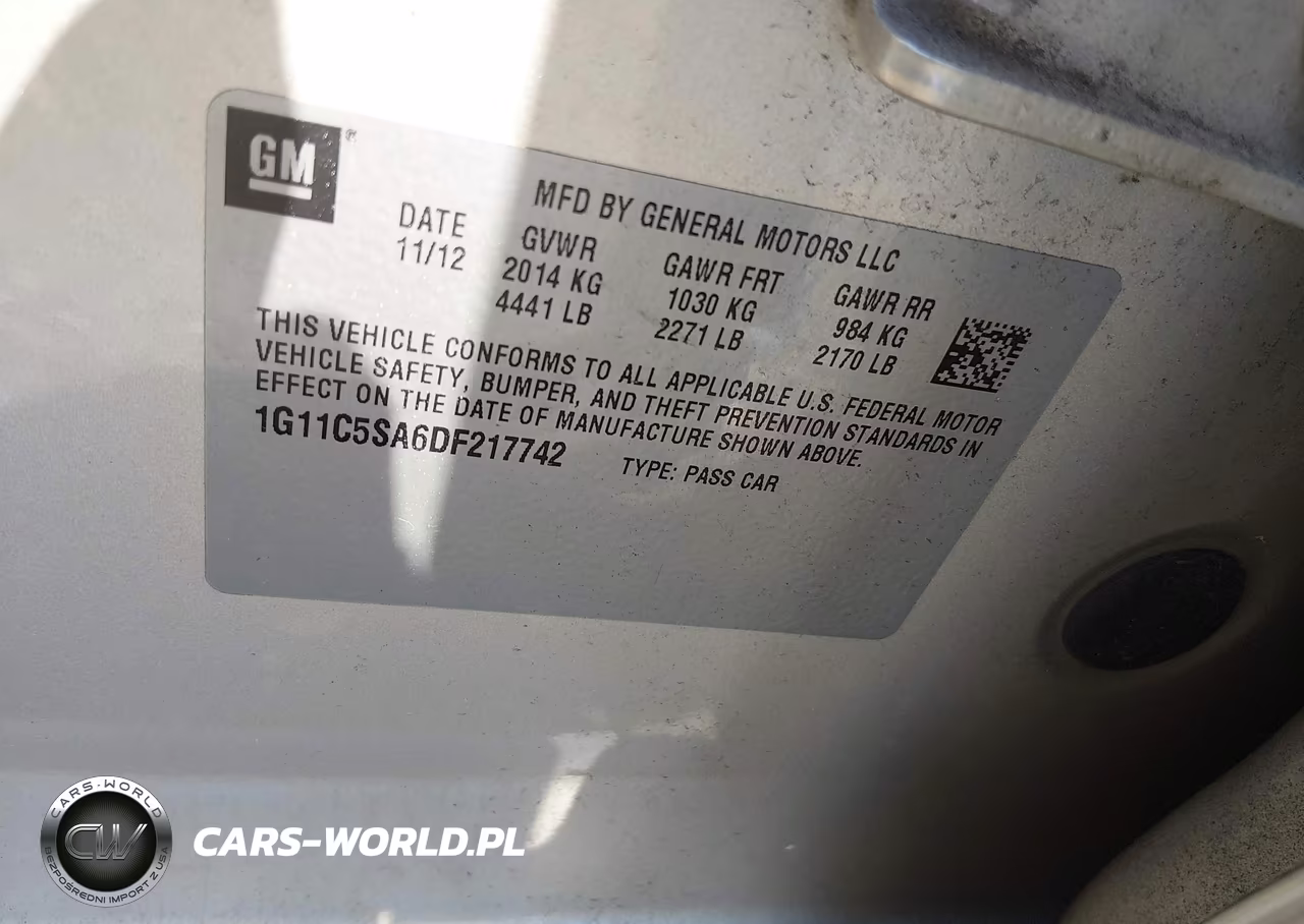 2013 Chevrolet Malibu 1Lt VIN:1G11C5SA6DF217742 - 9