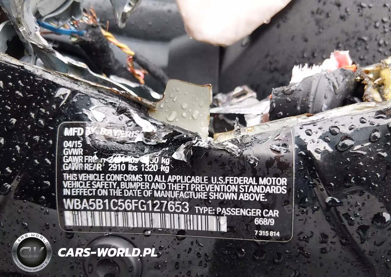 2015 BMW 535I VIN:WBA5B1C56FG127653 - 9