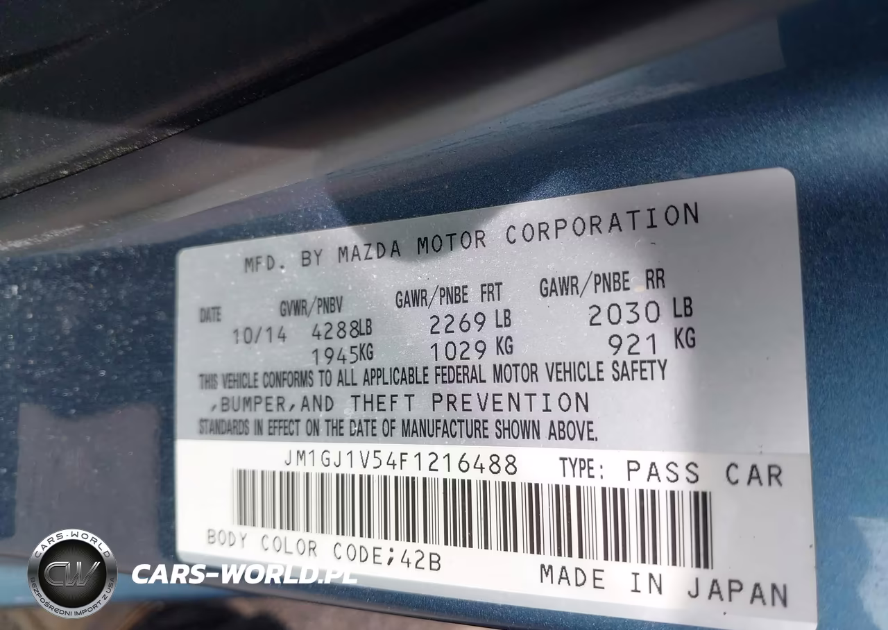 2015 Mazda Mazda6 I Touring VIN:JM1GJ1V54F1216488 - 9