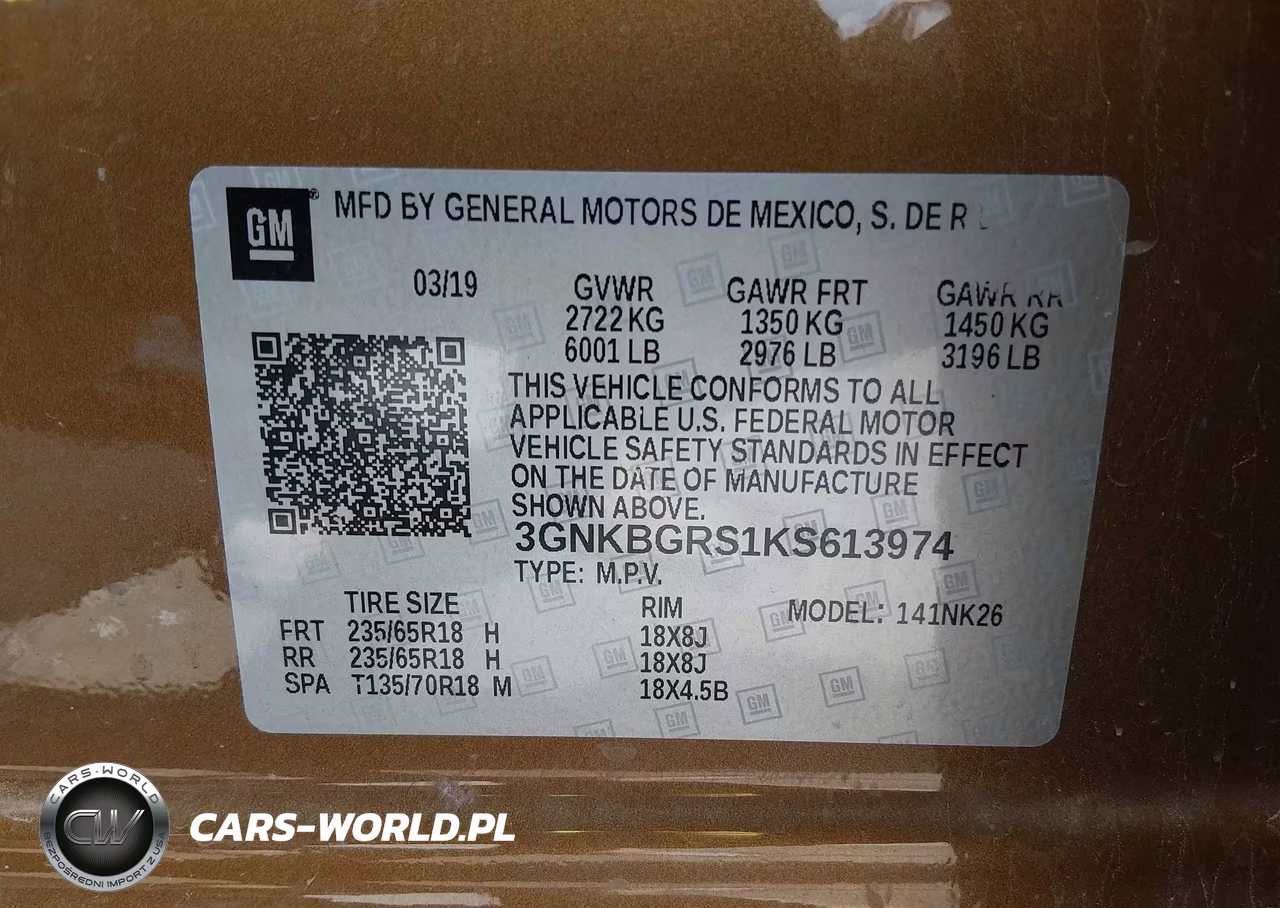 2019 Chevrolet Blazer VIN:3GNKBGRS1KS613974 - 9