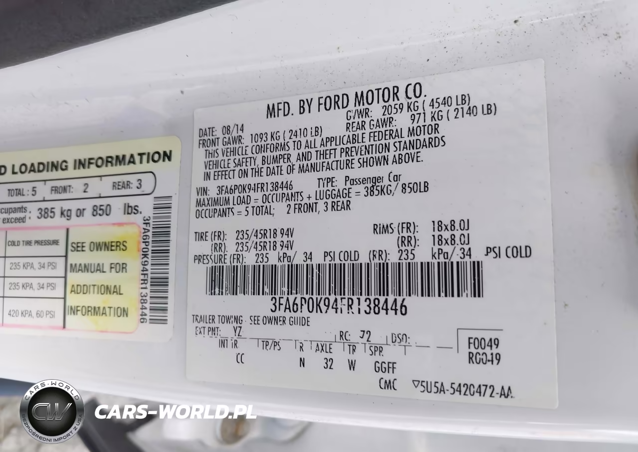 2015 Ford Fusion Titanium VIN:3FA6P0K94FR138446 - 9