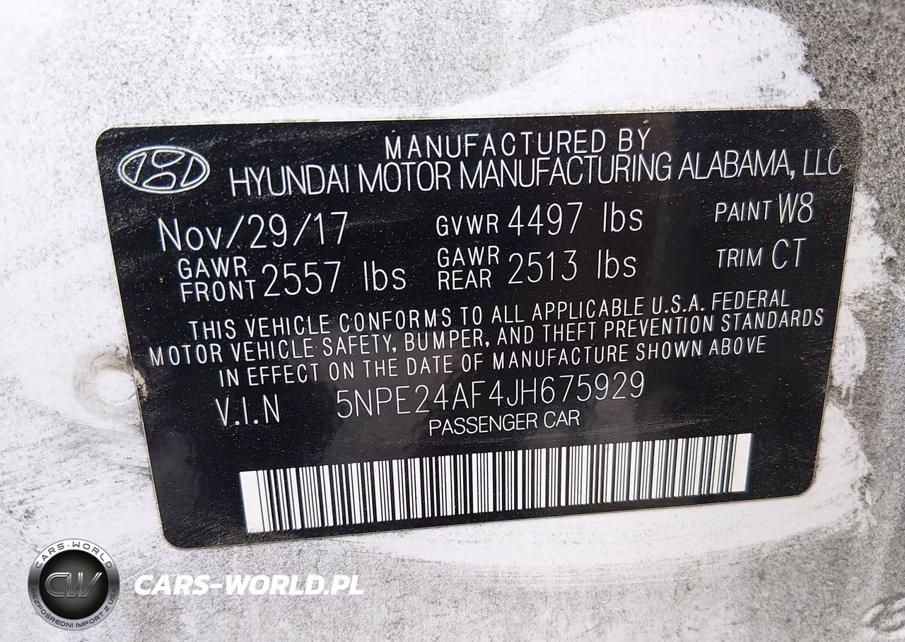 2018 Hyundai Sonata Se VIN:5NPE24AF4JH675929 - 9