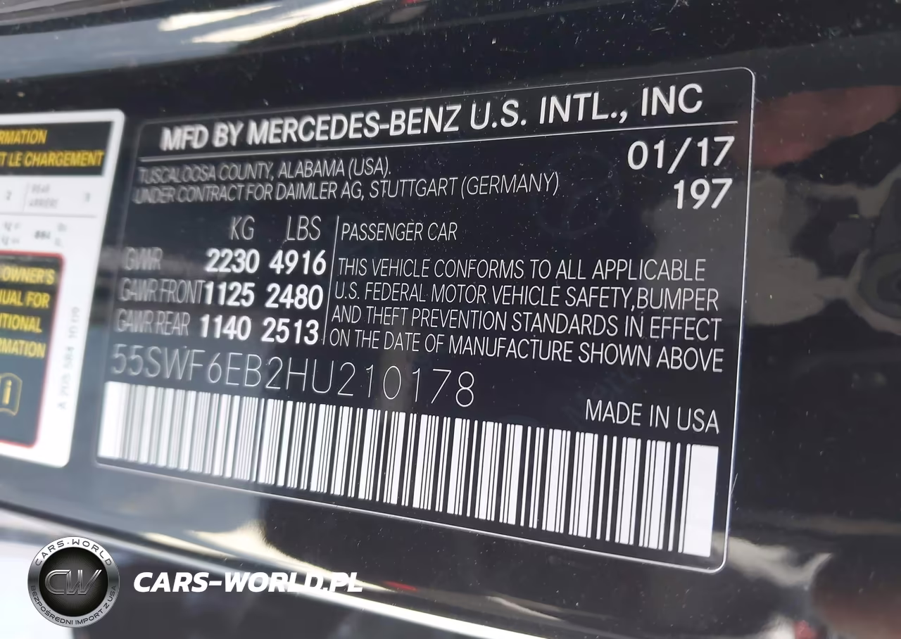 2017 Mercedes-Benz Amg C 43 4Matic VIN:55SWF6EB2HU210178 - 9
