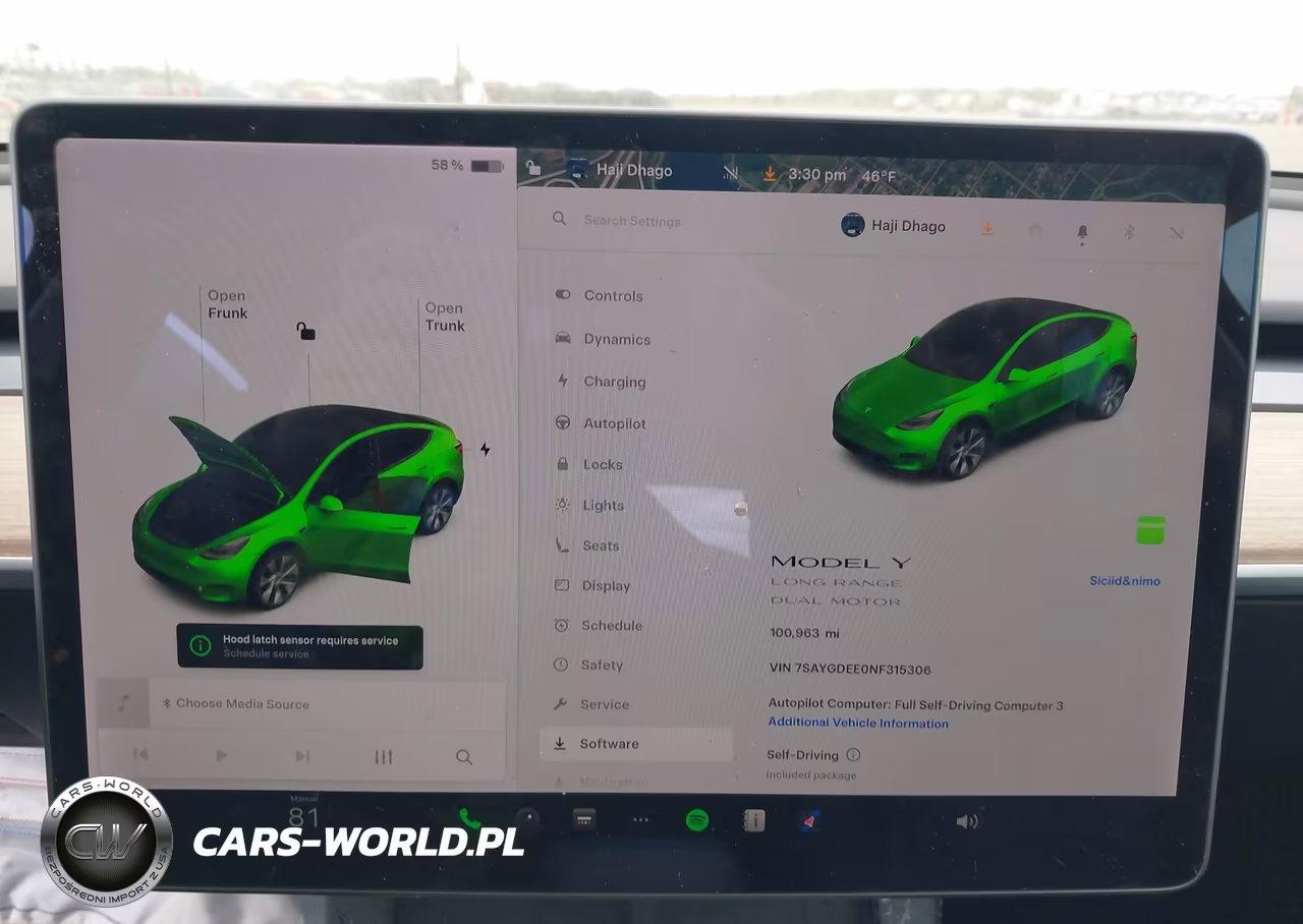2022 Tesla Model Y Long Range Dual Motor All-Wheel Drive VIN:7SAYGDEE0NF315306 - 7
