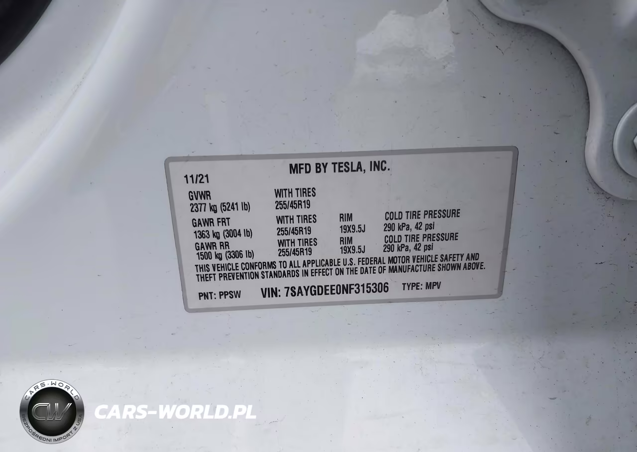 2022 Tesla Model Y Long Range Dual Motor All-Wheel Drive VIN:7SAYGDEE0NF315306 - 9