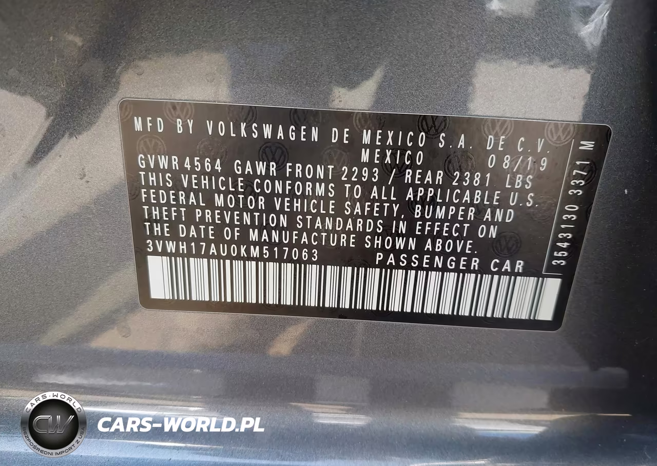 2019 Volkswagen Golf Alltrack Tsi S-Tsi Se-Tsi Sel VIN:3VWH17AU0KM517063 - 9