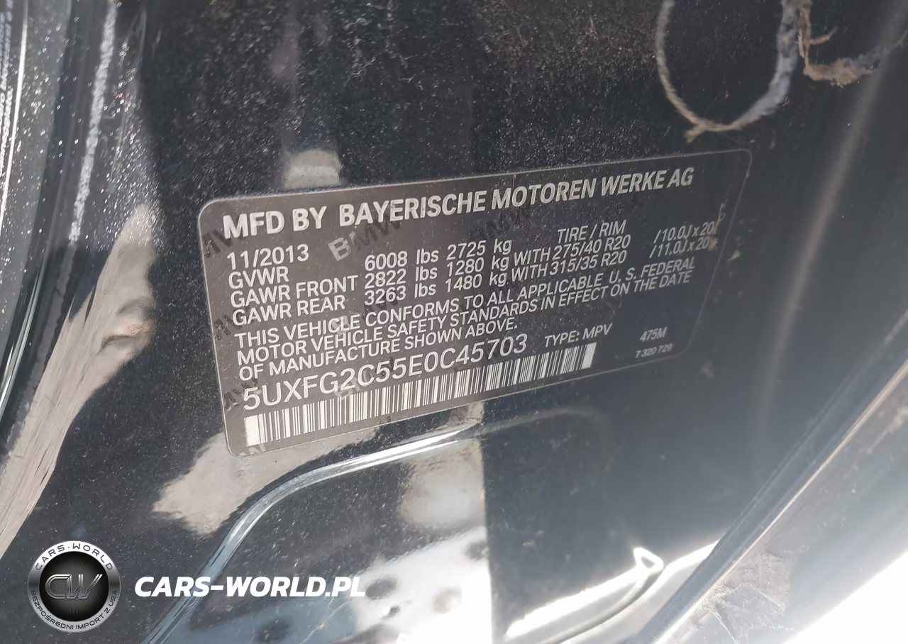 2014 BMW X6 xDrive35I VIN:5UXFG2C55E0C45703 - 9
