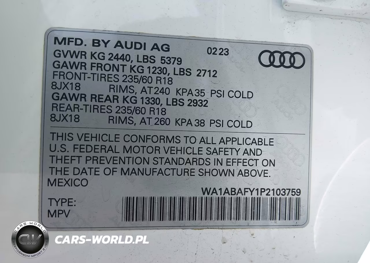 2023 Audi Q5 Premium 40 Tfsi Quattro S Tronic VIN:WA1ABAFY1P2103759 - 9