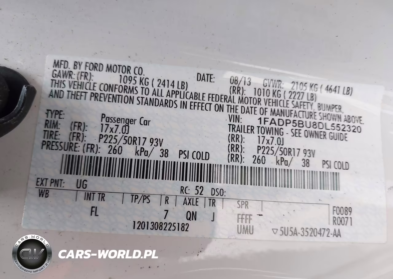 2013 Ford C-Max Hybrid Sel VIN:1FADP5BU8DL552320 - 9