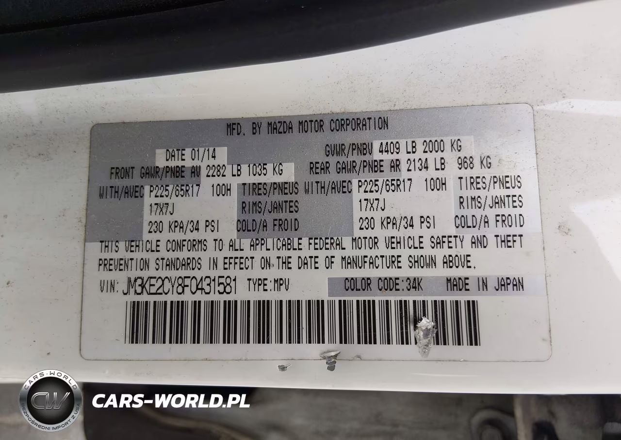 2015 Mazda Cx-5 Touring VIN:JM3KE2CY8F0431581 - 9