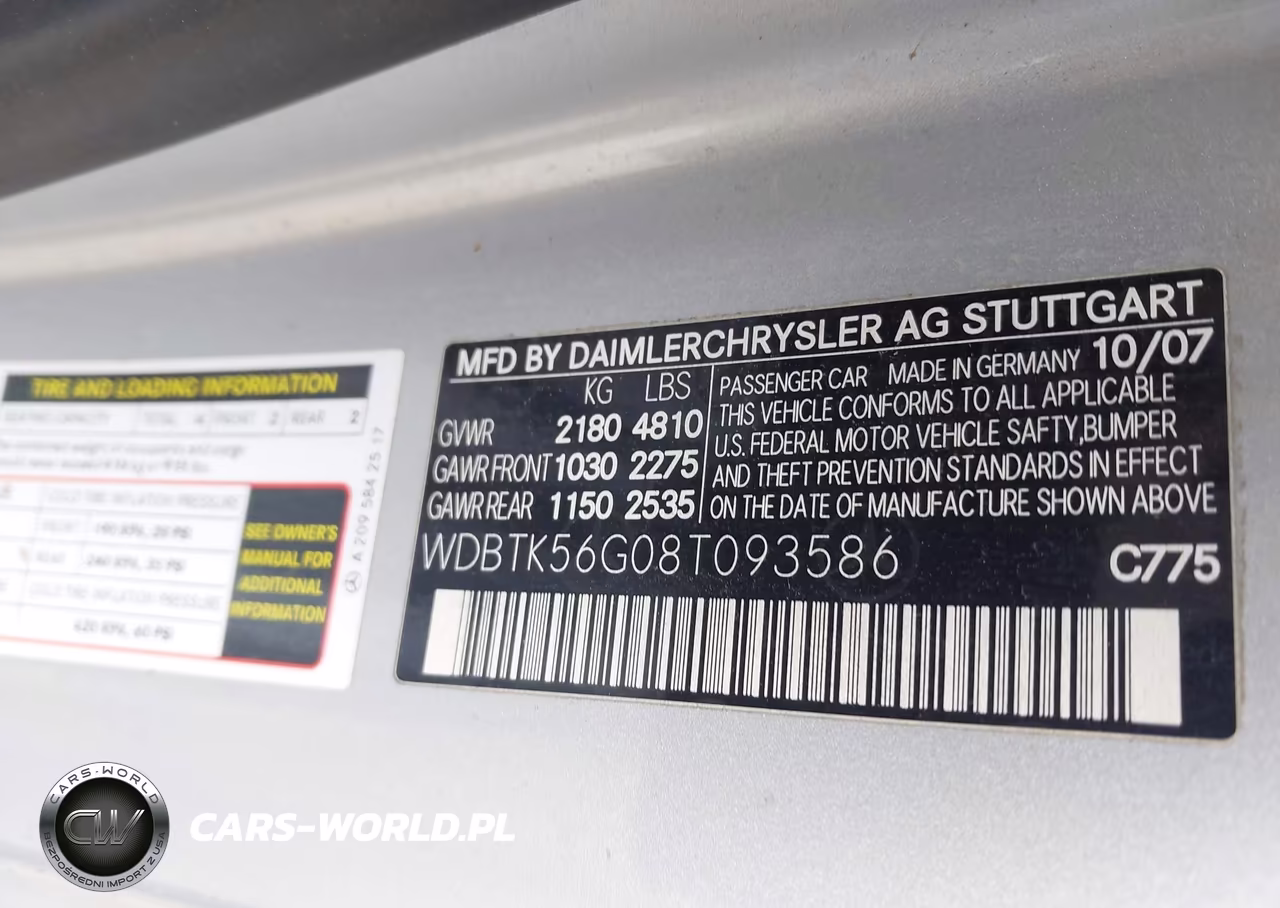 2008 Mercedes-Benz Clk 350 VIN:WDBTK56G08T093586 - 9