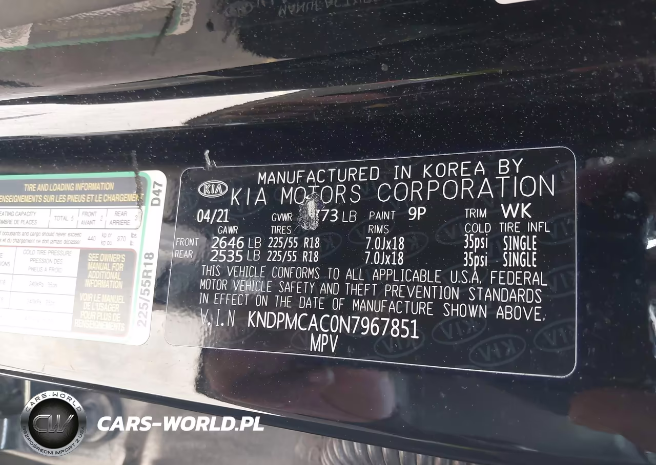 2022 Kia Sportage Lx VIN:KNDPMCAC0N7967851 - 9