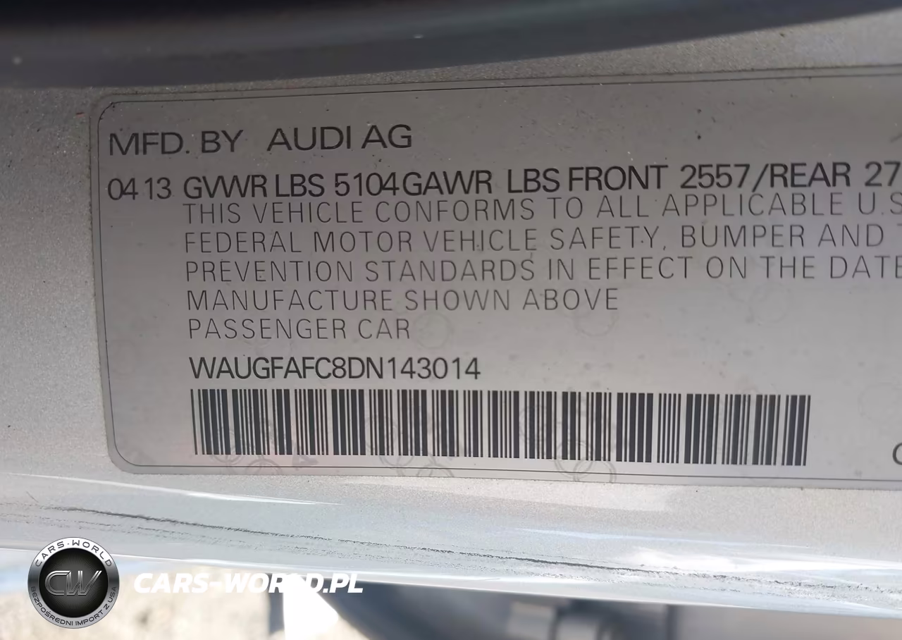 2013 Audi A6 2.0T Premium VIN:WAUGFAFC8DN143014 - 9