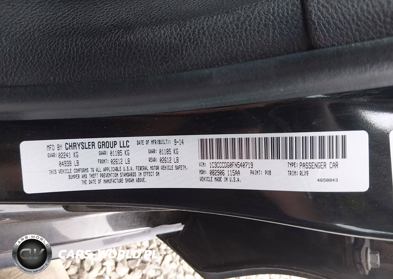 2015 Chrysler 200 S VIN:1C3CCCDG0FN540719 - 9