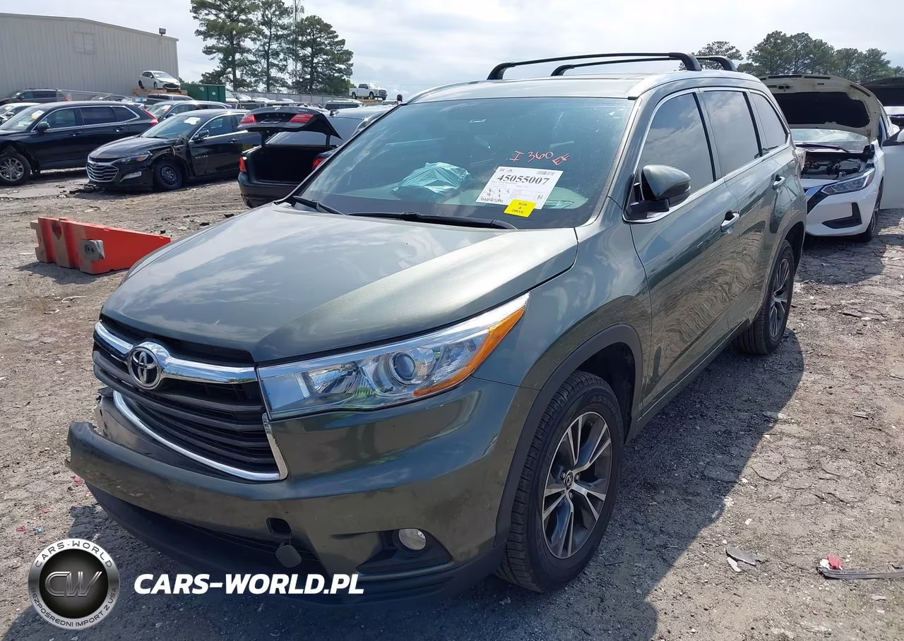 2016 Toyota Highlander Xle V6 VIN:5TDKKRFH8GS186396 - 2