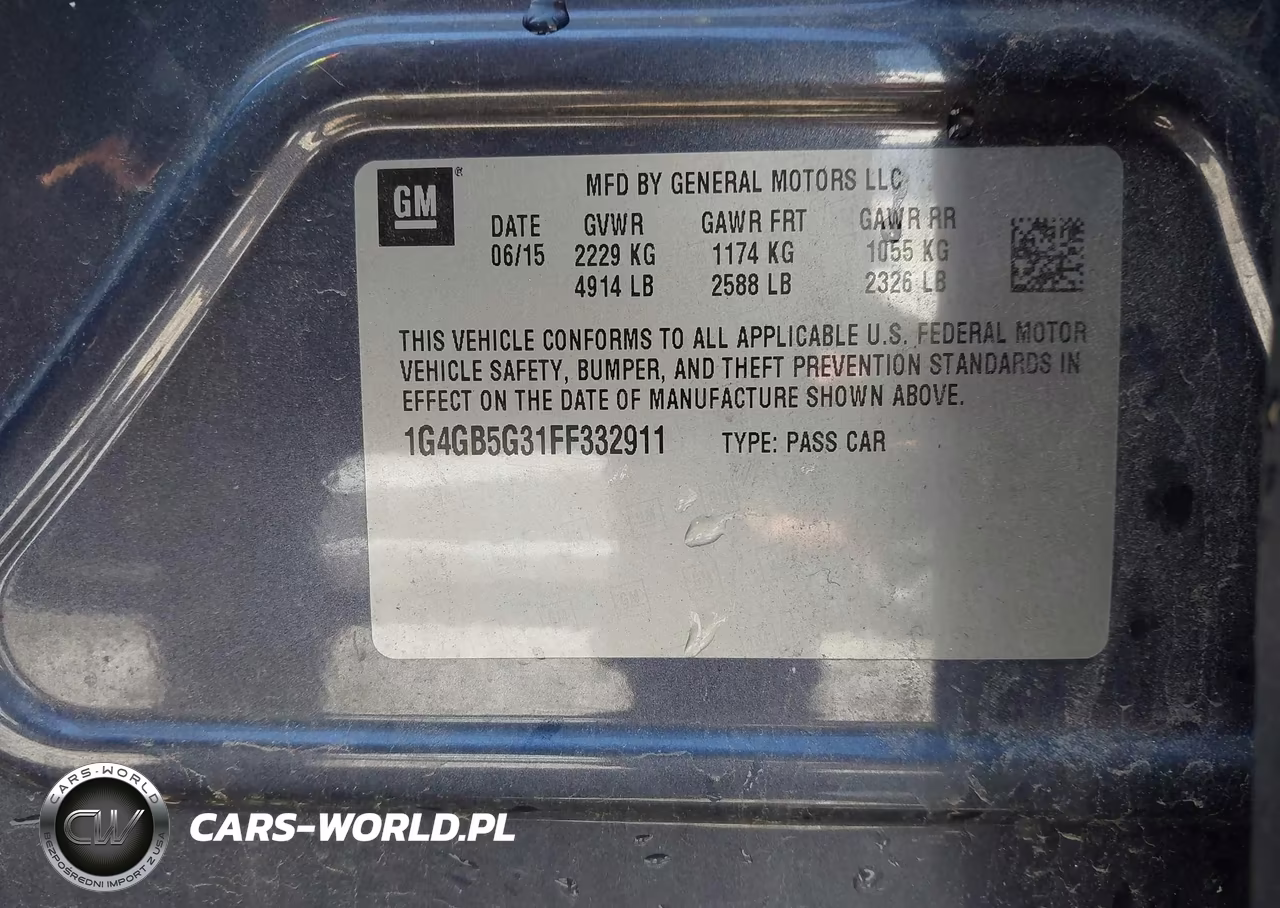 2015 Buick Lacrosse Leather VIN:1G4GB5G31FF332911 - 9