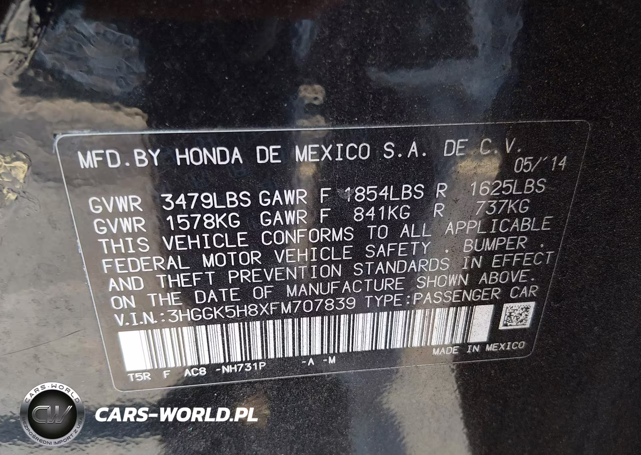 2015 Honda Fit Ex-Ex-L VIN:3HGGK5H8XFM707839 - 9