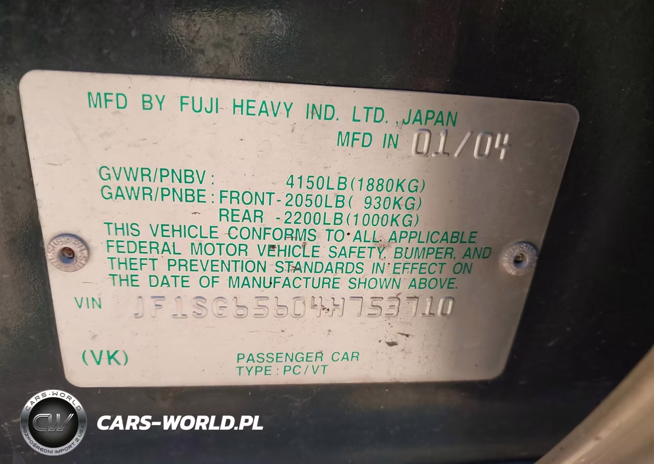 2004 Subaru Forester 2.5Xs VIN:JF1SG65604H753710 - 9