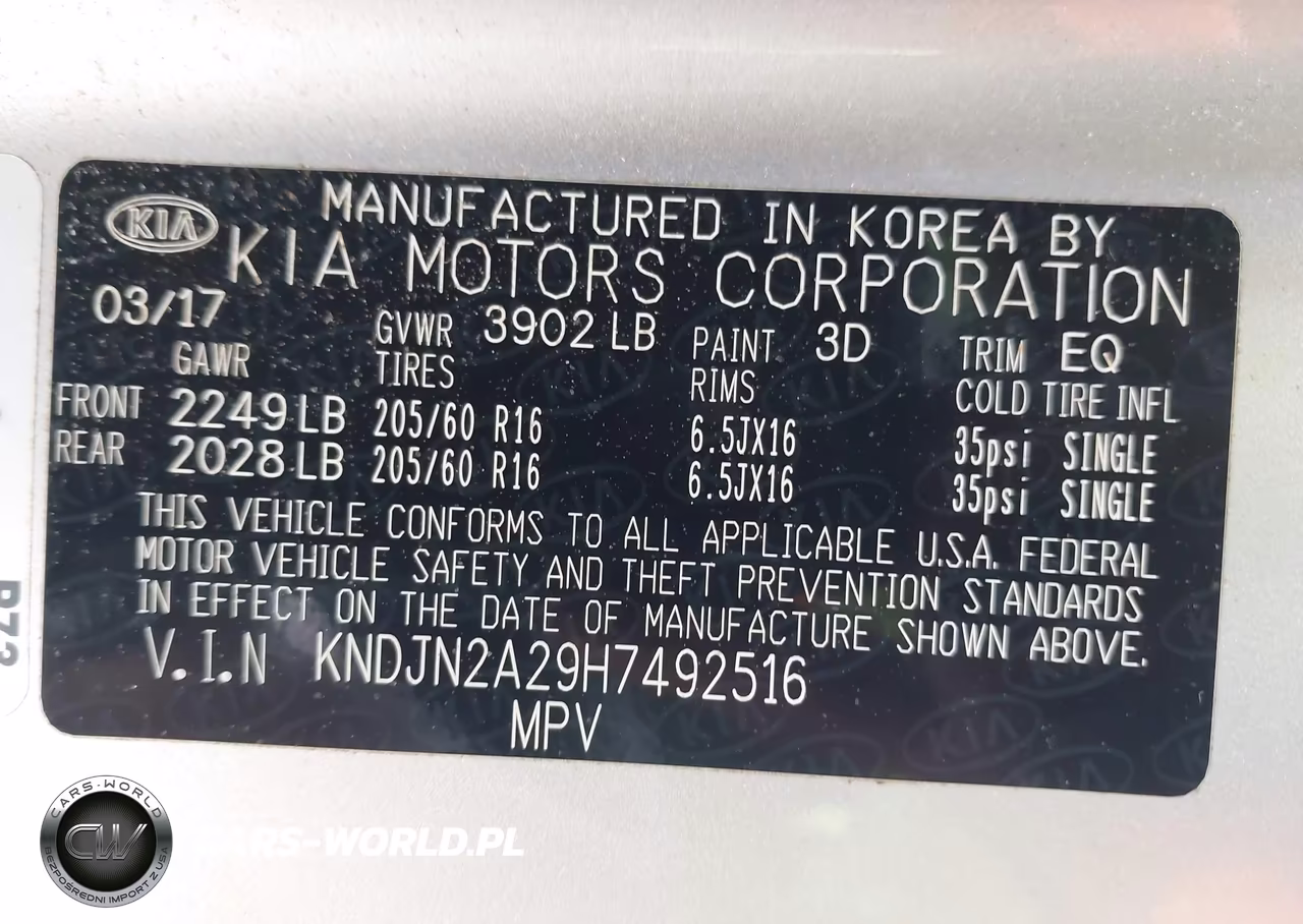 2017 Kia Soul VIN:KNDJN2A29H7492516 - 9