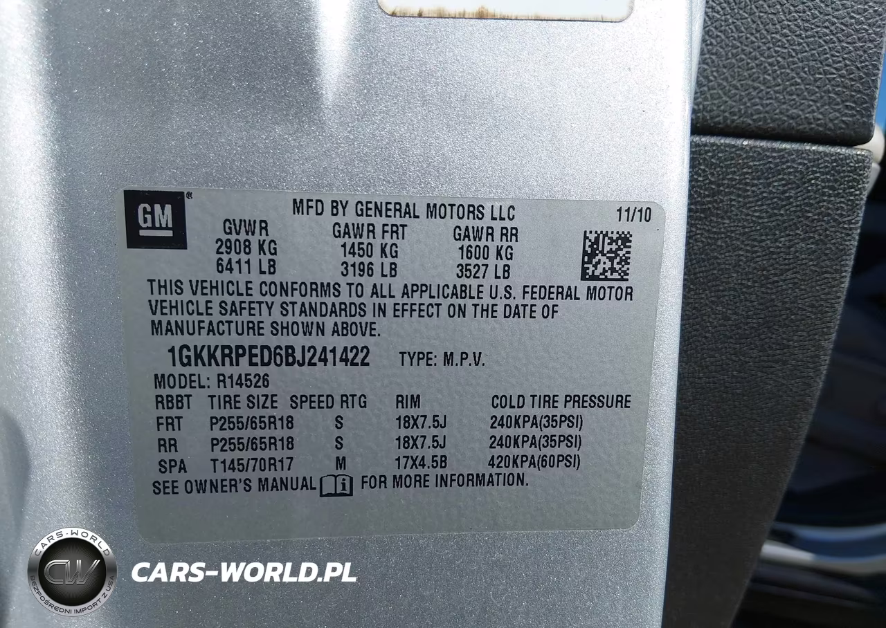 2011 GMC Acadia Sle VIN:1GKKRPED6BJ241422 - 9