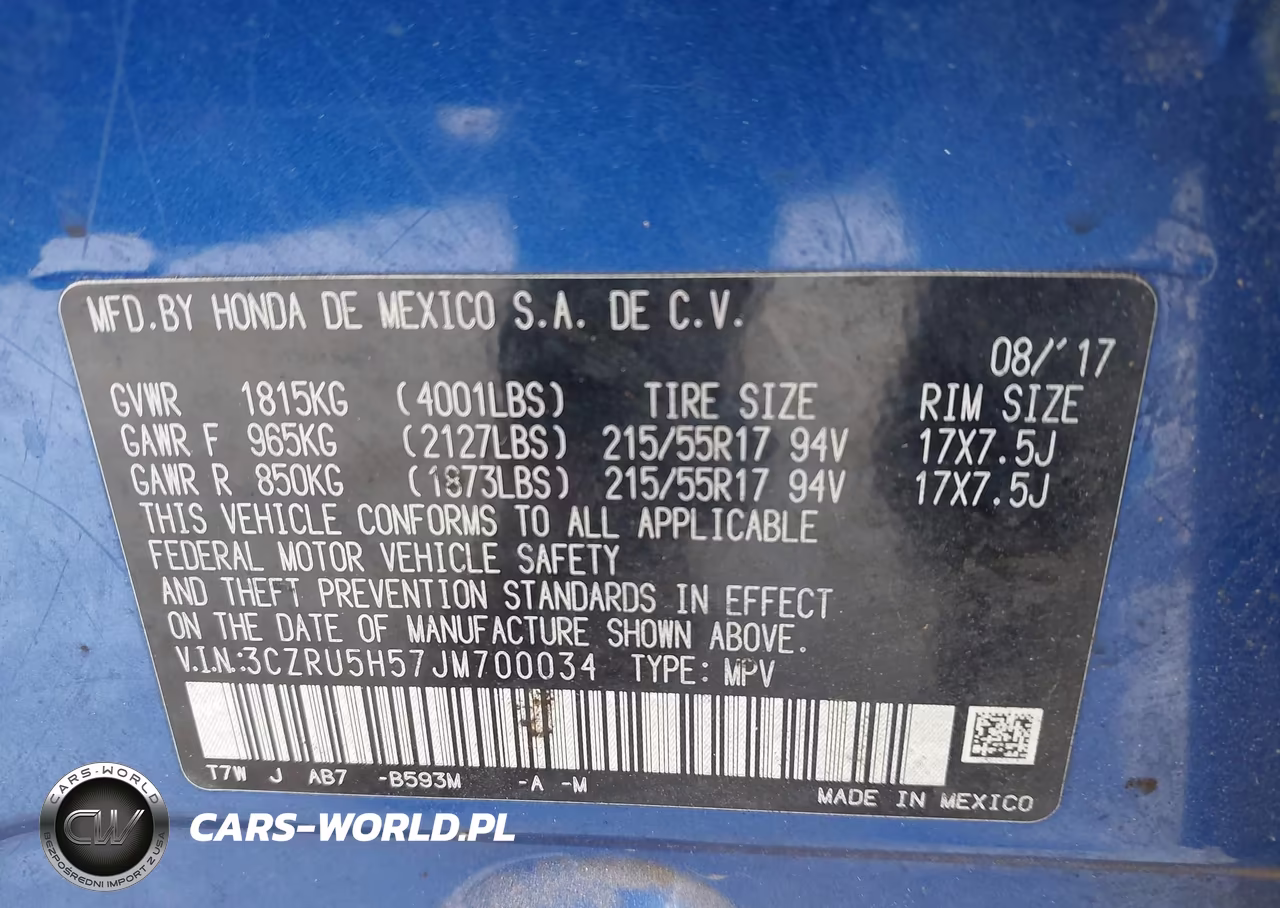 2018 Honda Hr-V Ex VIN:3CZRU5H57JM700034 - 9