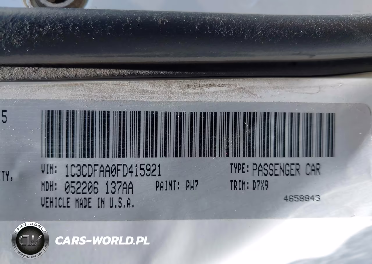 2015 Dodge Dart Se VIN:1C3CDFAA0FD415921 - 9