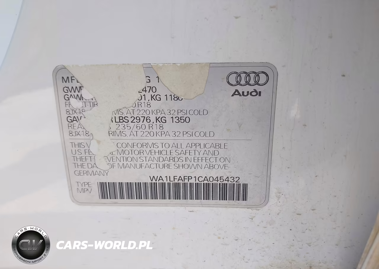 2012 Audi Q5 2.0T Premium VIN:WA1LFAFP1CA045432 - 9