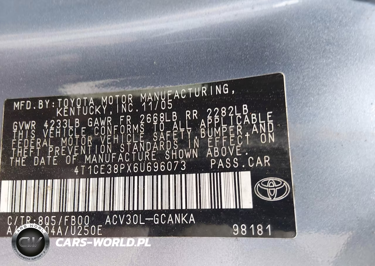 2006 Toyota Camry Solara Se VIN:4T1CE38PX6U696073 - 9