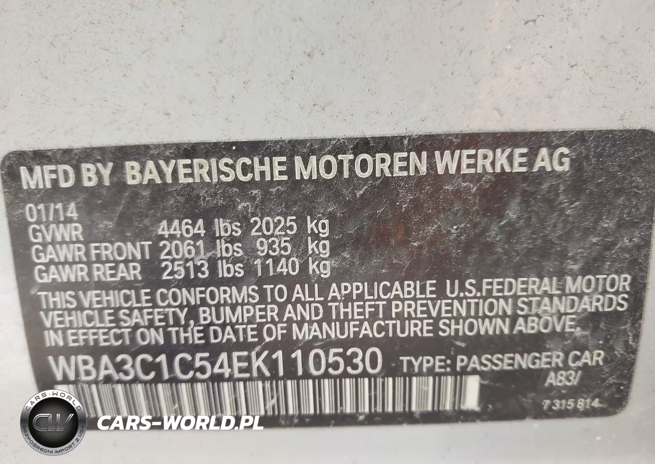 2014 BMW 328I VIN:WBA3C1C54EK110530 - 9