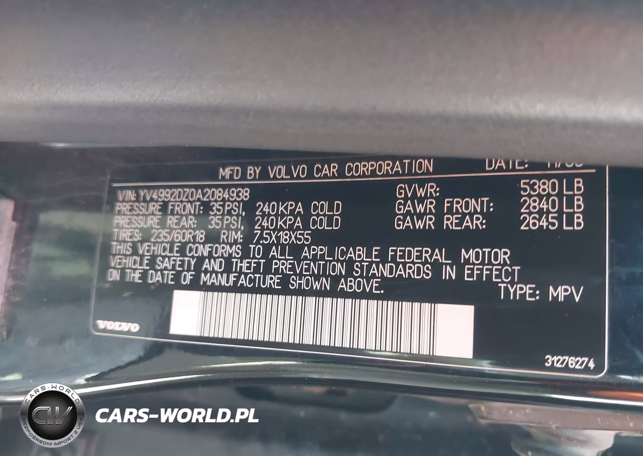2010 Volvo Xc60 T6-T6 R-Design VIN:YV4992DZ0A2084938 - 9