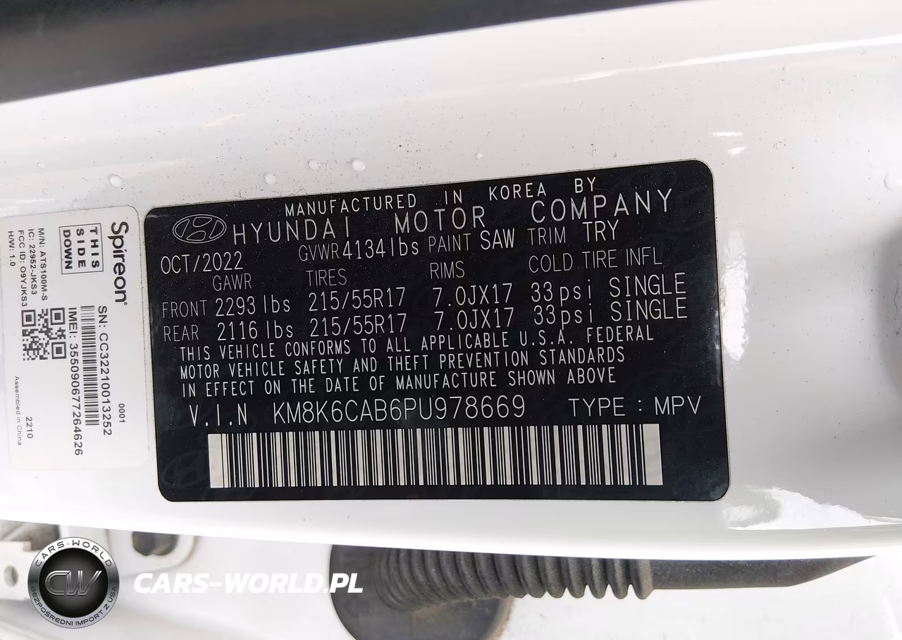 2023 Hyundai Kona Sel VIN:KM8K6CAB6PU978669 - 9