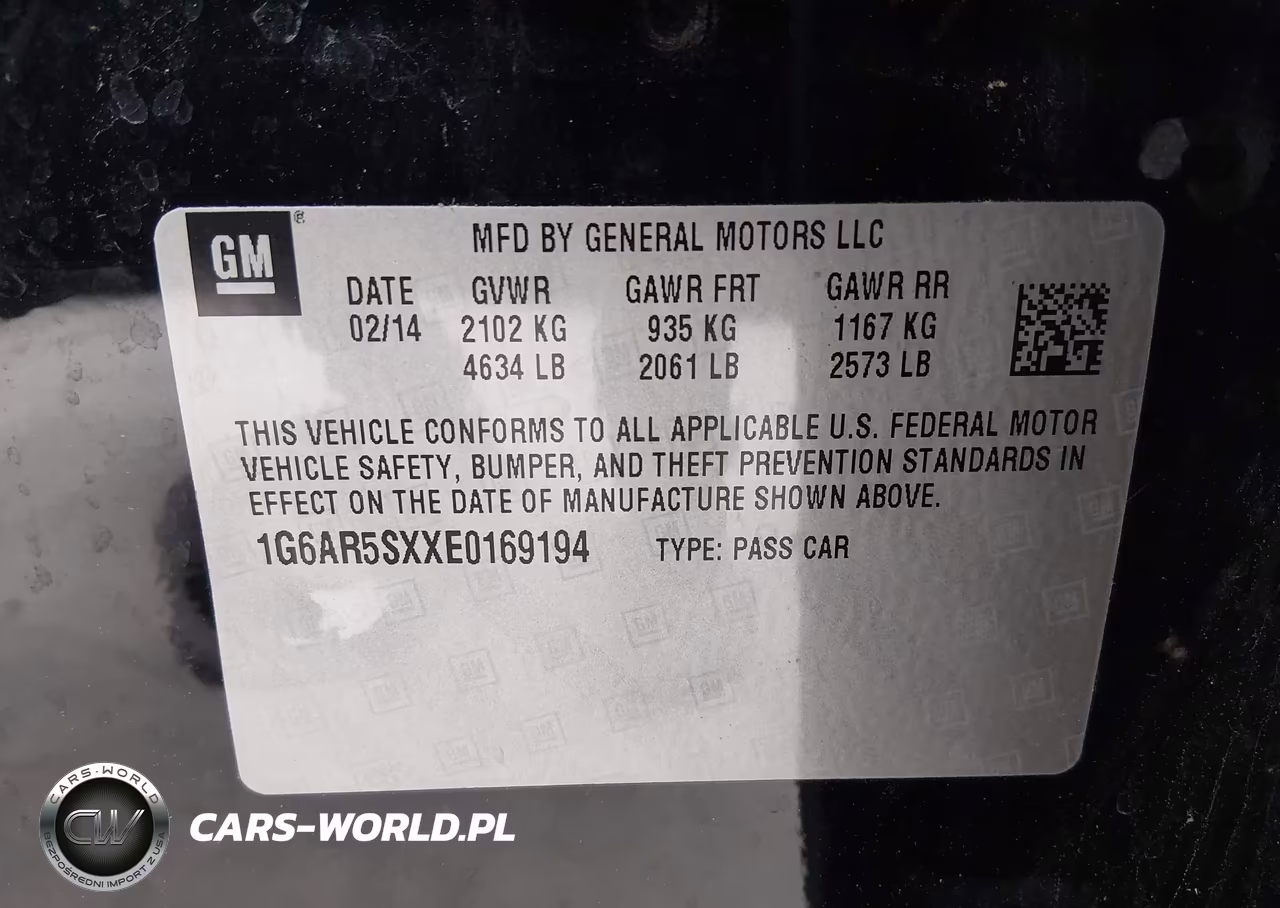 2014 Cadillac Cts Luxury VIN:1G6AR5SXXE0169194 - 9