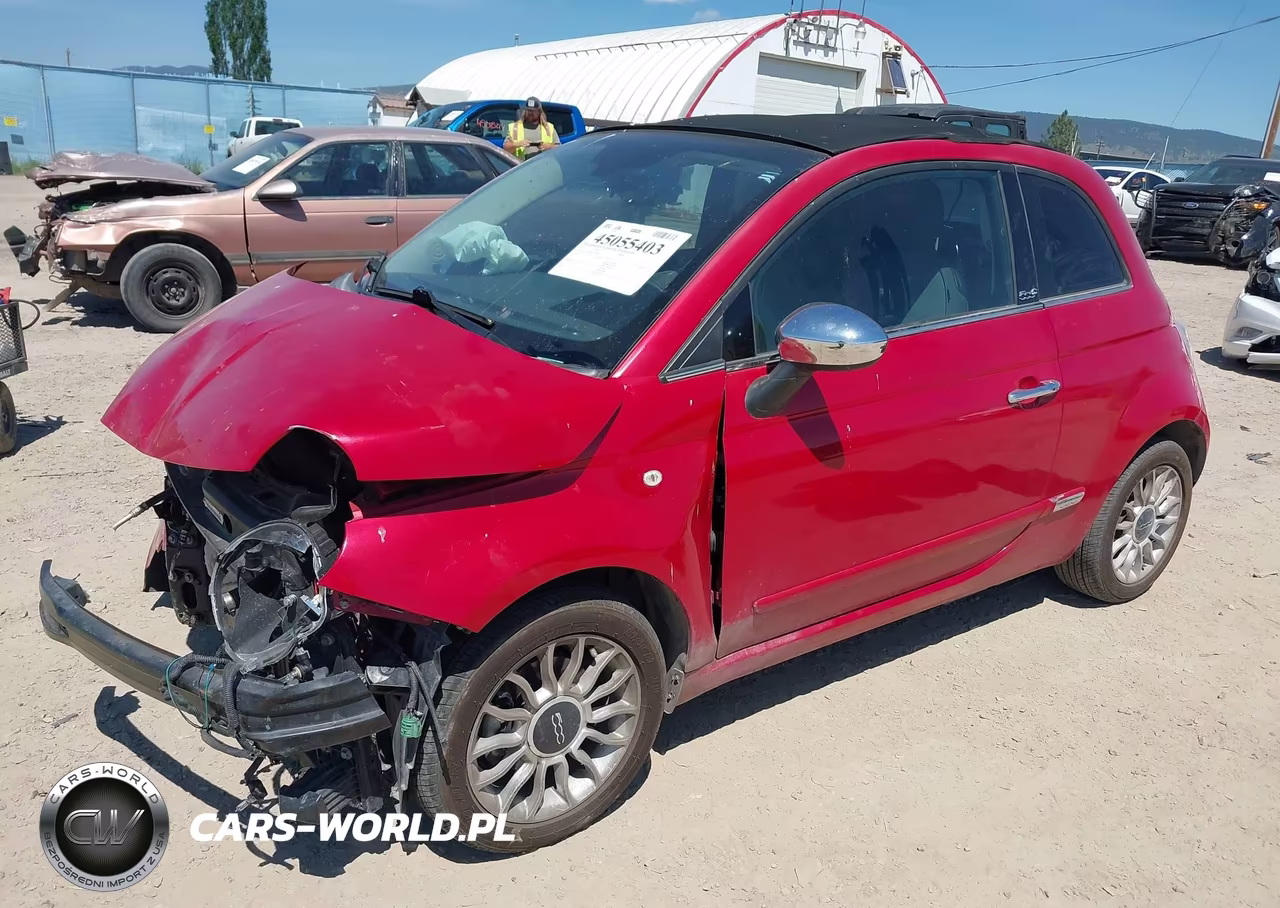 2012 Fiat 500C Lounge VIN:3C3CFFER4CT130459 - 2