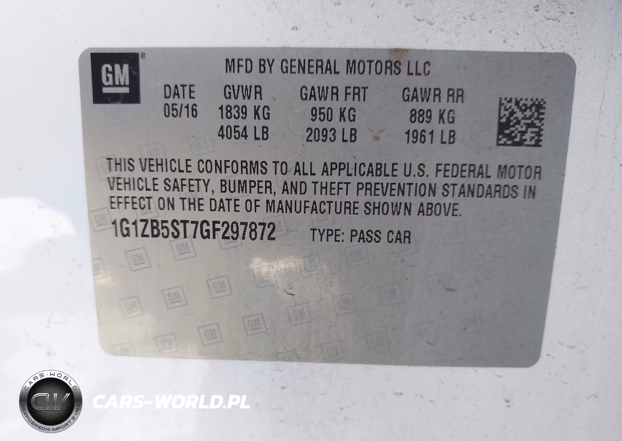 2016 Chevrolet Malibu Ls VIN:1G1ZB5ST7GF297872 - 9