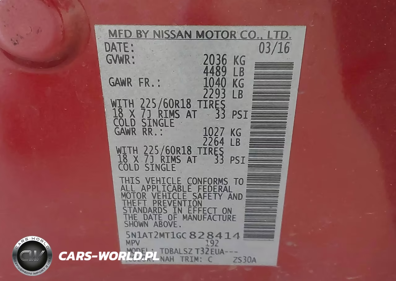 2016 Nissan Rogue Sl VIN:5N1AT2MT1GC828414 - 9