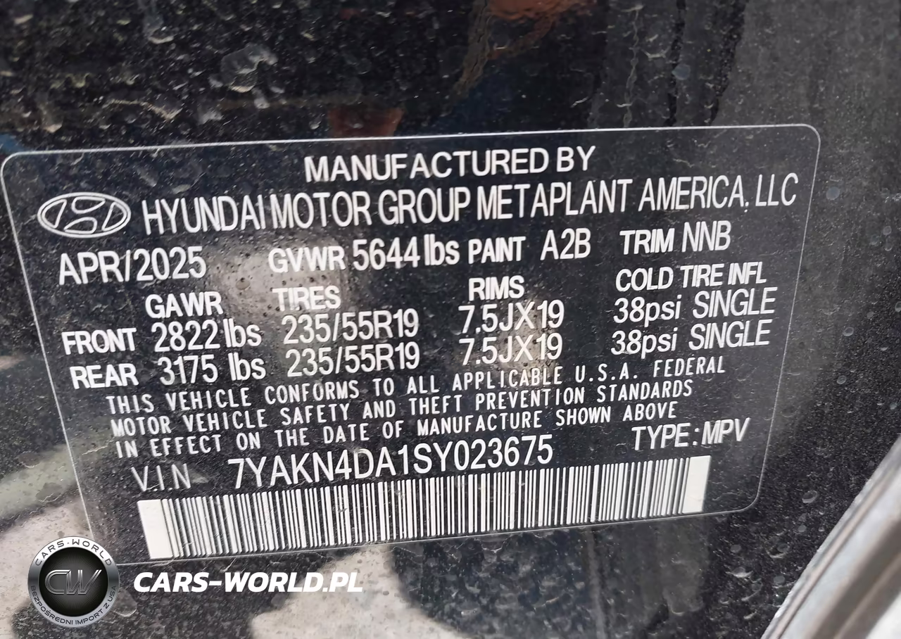 2025 Hyundai Ioniq 5 Sel VIN:7YAKN4DA1SY023675 - 9
