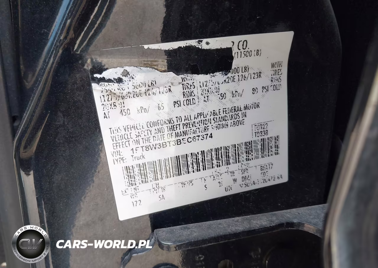 2011 Ford F-350 Lariat VIN:1FT8W3BT3BEC67374 - 8
