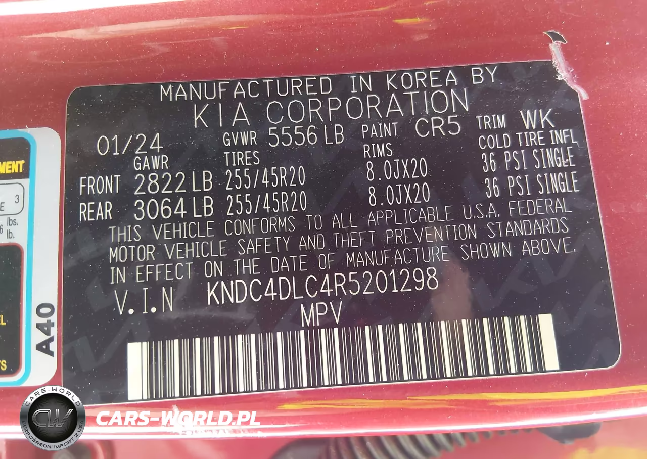 2024 Kia Ev6 Gt-Line VIN:KNDC4DLC4R5201298 - 9