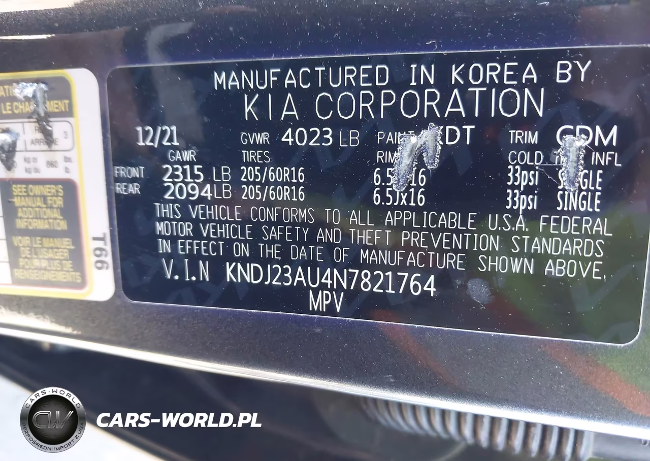 2022 Kia Soul Lx VIN:KNDJ23AU4N7821764 - 9